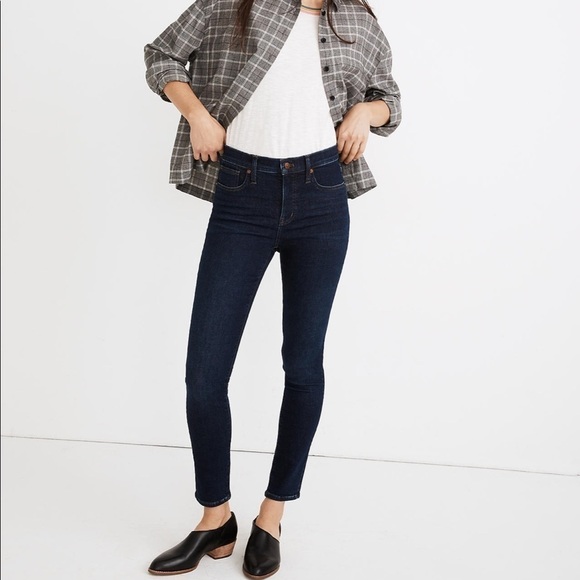 NWT Madewell 9” Mid Rise Skinny Jeans Orland Wash Tencel MA938 - Picture 1 of 3
